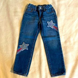 Gap jeans with rainbow stars size 5